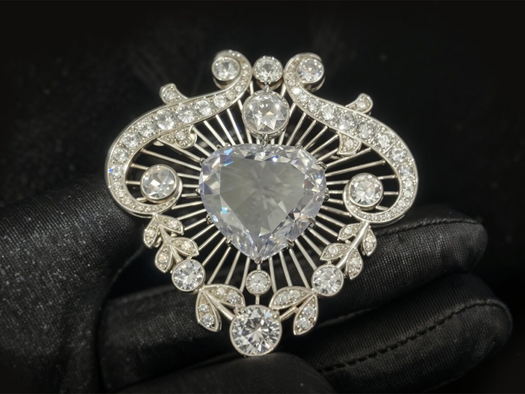 سنجاق الماس قلب کولینان (The Cullinan V Heart Diamond Brooch)